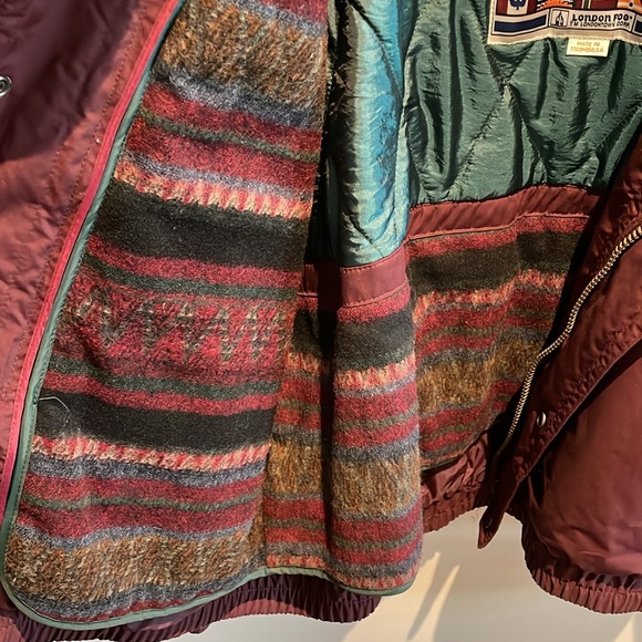 Maroon London Fog XL Mens Expedition Gear Vintage Bomber Jacket - with Tags! - Picture 8 of 10